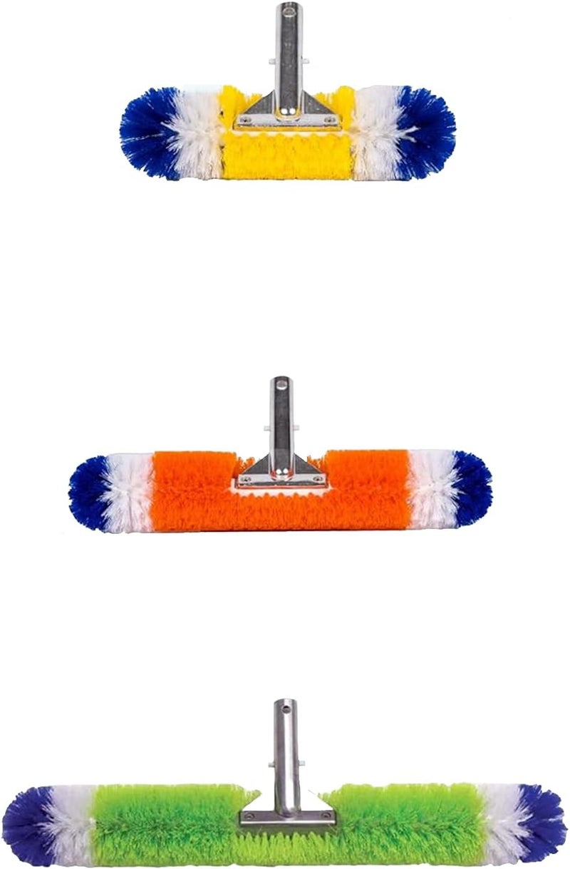 Poolzilla Pool Brush [3 Pack] - 360 Degree Bristles, with 12 Inch, 18 Inch, and 24 Inch for Outdoor and Indoor Swimming Pools, Spas, & Hot Tubs - Image 1